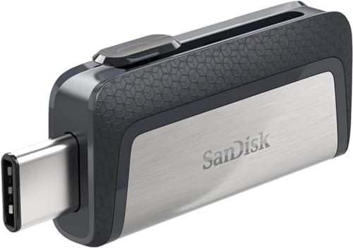 47% DESCUENTO SanDisk 128GB Ultra Dual Drive, Memoria flash con conectores USB Type C y Type A reversibles para smartphones, tabletas, Macs y ordenadores
