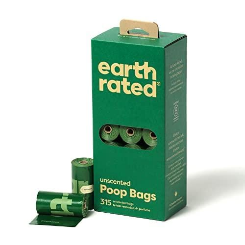 78% DESCUENTO Earth Rated Bolsas para excrementos de perro Bolsas para excrementos de mascotas a prueba de fugas y extragruesas, para perros de todos los tamaños Rollos de recarga Sin aroma 315 unidades