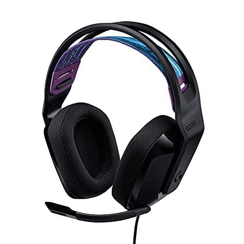 52% DESCUENTO Logitech G335 Auriculares con Cable para Gaming, Micrófono Volteable, Jack de 3.5mm, Almohadillas de espuma viscoelástica, compatible con PC, PlayStation, Xbox, Nintendo Switch Negro