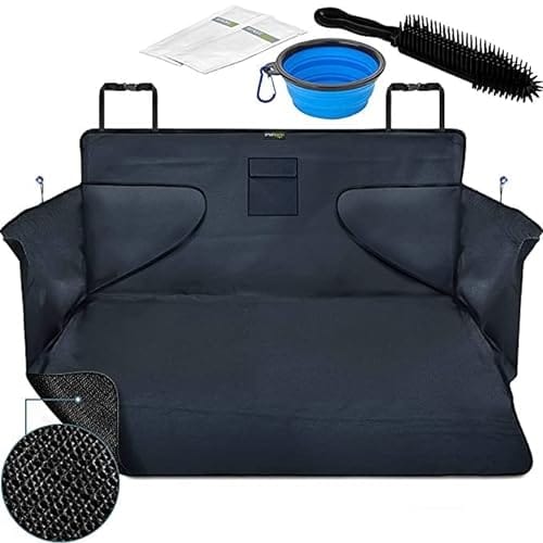 smartpeas Funda para Perros Funda para Maletero De Coche Universal Protección Evita Humedad Suciedad Pelos Material Antideslizante Funda Resistente con Lateral 185X105X36 Cm