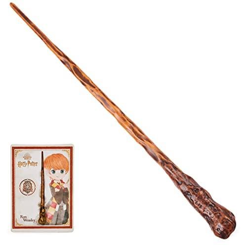 73% DESCUENTO HARRY POTTER WIZARDING WORLD VARITA RON WEASLEY DELUXE Auténtica Varita de Ron Weasley de 30 cm con Tarjeta de Hechizo 6062058 Juguetes Niños 6 Años +
