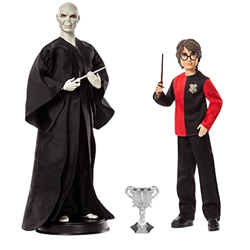 53% DESCUENTO Mattel Harry Potter Harry Potter vs Voldemort Pack de 2 muñecos con varitas y cáliz de fuego, regalo para niñas y niños +6 años