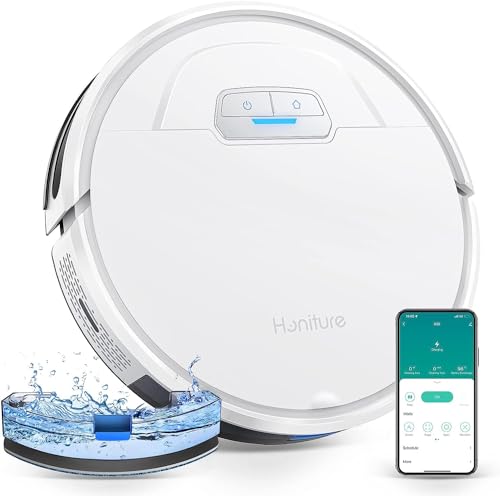21% DESCUENTO HONITURE Robot Aspirador y Fregasuelos, G20 4000pa Succión, Aspira y Barre a la Vez 3 en 1 Aspirador Robot, Compatible Alexa/WiFi/App, Ideal para Pelo de Mascotas, Piso, Autonomía 150 min