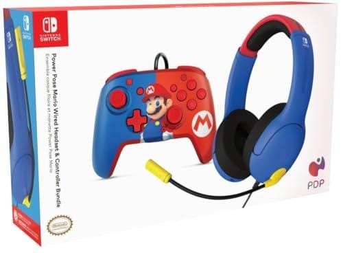 DESCUENTAZO 60% DESCUENTO PDP Gaming Officially Licensed Mario Bundle for Switch Works with Switch OLED & Lite