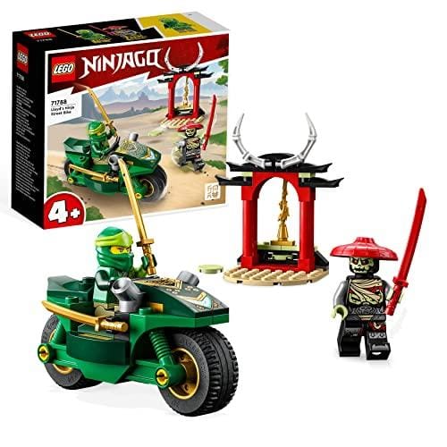 25% DESCUENTO LEGO Ninjago Moto Callejera Ninja de Lloyd, Juguete de Construcción y Aprendizaje para Niños y Niñas de 4 Años o Más, Mejora Habilidades Motoras 71788