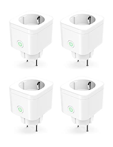 38% DESCUENTO Refoss Mini Enchufe Inteligente, WiFi Enchufe Compatible con Alexa y Google Home, con Control Remoto y de Voz, Función de Programación y Temporizador, 4 Piezas