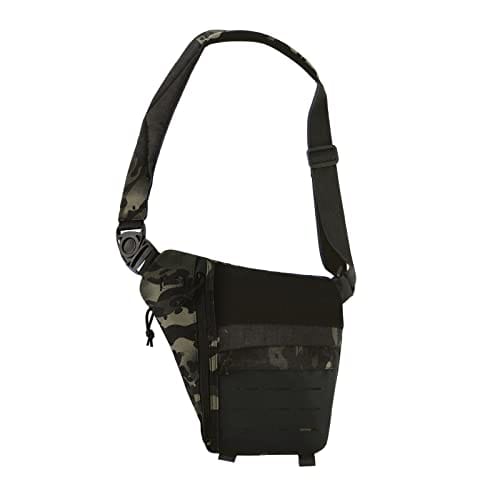 HUNTVP Táctical Mochila de Pecho Mini Estilo Militar Mochila de Hombro Mochila de Bandolera Mochila Ejércita Bolso Impermeable para Correr Senderismo Ciclismo Camping,Camo