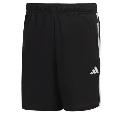 37% DESCUENTO adidas Train Essentials Piqué 3 stripes Training Shorts Piq, Pantalones cortos Hombre, Black/White, L