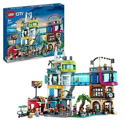 26% DESCUENTO LEGO City Centro de la Ciudad, Kit de Construcción del Modelo con Habitaciones Modulares Combinables, Incluye Tiendas de Juguete, Barbería, Hotel y Discoteca en la Azotea con 14 Minifiguras 60380
