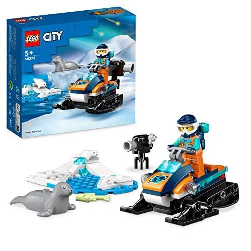 26% DESCUENTO LEGO City Motonieve Explorador del Ártico, Juguete para Niños y Niñas a Partir de 5 Años, Vehículo Set de Construcción con Figuras de Focas y Una minifigura de Explorador, Idea de Regalo Pequeño 60376