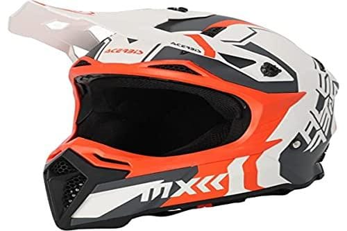 ACERBIS Casco Perfil 5 Blanco/Naranja XL