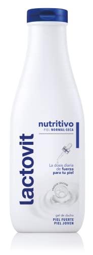 Lactovit Gel de Ducha Nutritivo e Hidratante, Piel Fuerte y Joven, Textura Cremosa y Ligera, Formulado con Protein Calcium, Uso Diario, Para Pieles Normales y Secas 550 ml