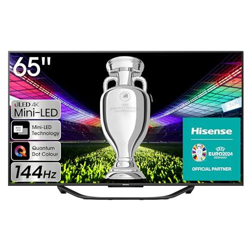 33% DESCUENTO Hisense TV 65U7KQ Mini LED Smart TV de 65 Pulgadas Televisor, Quantum Dot Colour, Modo Juego de 144Hz, Full Array Local Dimming, Dolby Vision IQ & Dolby Atmos, VIDAA 7 OS (2023)