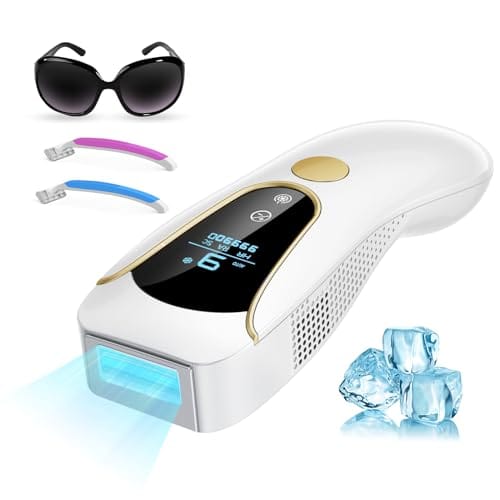 20% DESCUENTO 3 en 1 Depiladora Laser IPL con Función de Enfriamiento, HR/RA/SC,9 Nivel de Energía, 999.900 Luz Pulsada, Depiladora Luz Pulsada Confort Para Piernas, Bikini, Axilas, Cara, Cuerpo visión nocturna
