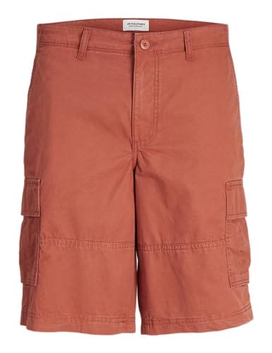 40% DESCUENTO JACK & JONES Jpstcole Jjcampaign Short Pantalones Cortos Cargo, Cinnabar, M para Hombre