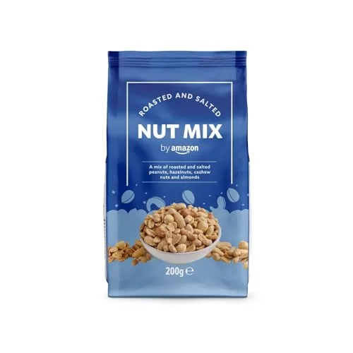29% DESCUENTO By Amazon Mezcla de frutos secos tostados y salados, 200g