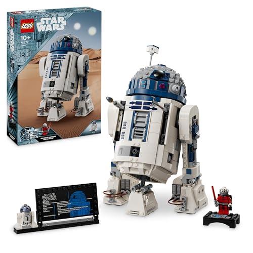 22% DESCUENTO LEGO Star Wars R2 D2 Figura de Droide de Juguete de Construcción con Minifigura de Darth Malek del 25 Aniversario y Placa Decorativa, Regalo para Niños y Niñas de 10 Años o Más 75379
