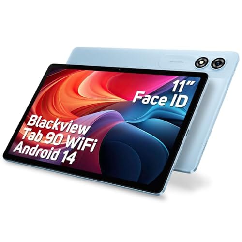 Blackview Android 14 Tablet Tab90Wifi, 12GB RAM 128GB ROM/1TB TF Gaming Tablets 11 Pulgadas, Widevine L1/8200mAh/5G WiFi/8MP+13MP/Face ID/Bluetooth 5.0/2 Altavoces/3.5mm Jack/2024 Octa Core Tablet