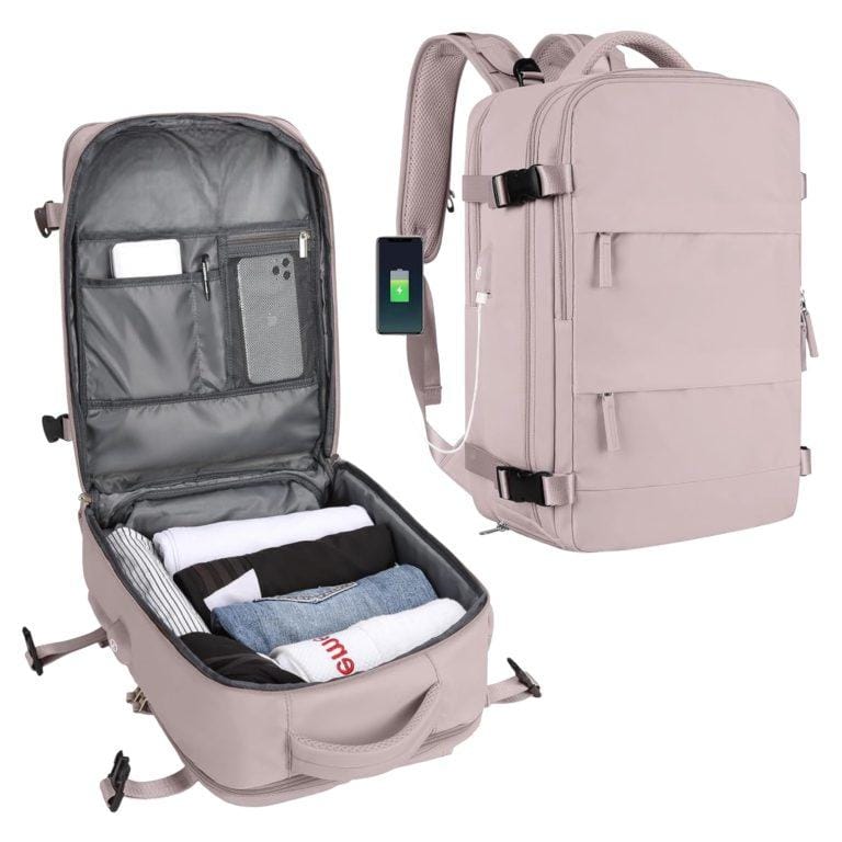 Mochila de Viaje para Cabina de Avión 45x36x20 para Vueling, EasyJet, Ryanair | Equipaje de Mano Impermeable y Espaciosa con Compartimento para Zapatos y Puerto USB | Mochila Antirrobo Multifuncional para Viajes y Escapadas ( 2210-003 FLASH 2499) | Miravia