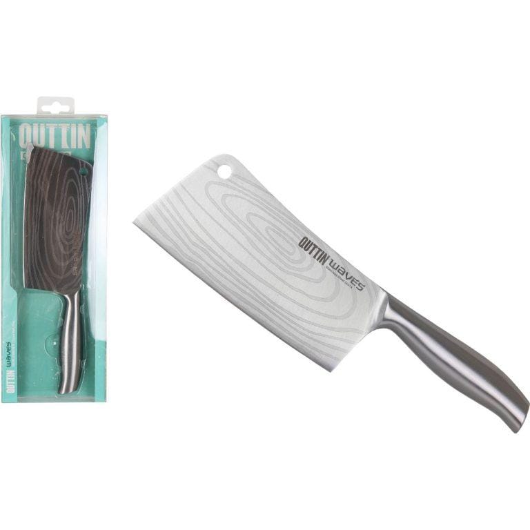 Quttin – Cuchillo Macheta Cocina 17cm Gama Waves – Hoja Afilada – Mango Antideslizante | Miravia
