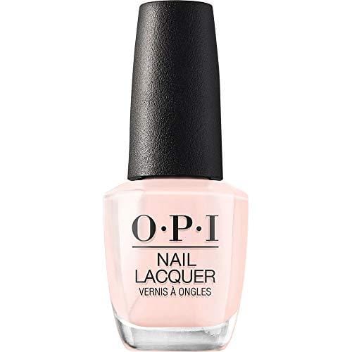 65% DESCUENTO OPI Nail Laquer Esmalte Uñas Duración de Hasta 7 Días, Efecto Manicura Profesional, ‘Mimosas for Mr. & Mrs.’ Rosa claro 15 ml