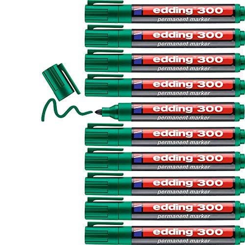 48% DESCUENTO Rotulador edding marcador permanente 300 verde punta redonda 1,5 3 mm recargable