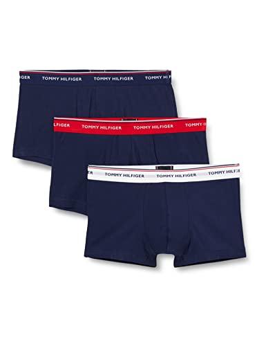 42% DESCUENTO Tommy Hilfiger 3P LR Trunk 1U87903841 Boxer de Tiro Bajo, Multicolor (Multi/Peacoat), XL (Pack de 3) para Hombre