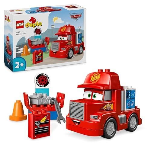 25% DESCUENTO LEGO Duplo | Cars de Disney y Pixar Mack en Las Carreras, Camión Rojo de Juguete para Construir, Vehículo Inspirado en la Película, Regalo para Niños y Niñas de 2 Años o Más 10417