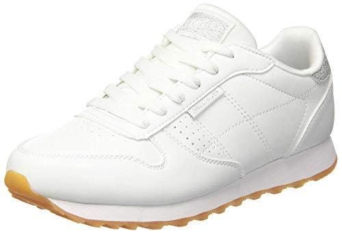 45% DESCUENTO Skechers OG 85 OLD SCHOOL COOL, Zapatillas para Mujer, Blanco (White Duraleather/ Silver Glitter Trim), 38 EU
