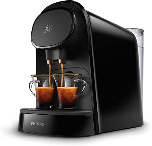 63% DESCUENTO Philips L’Or Barista Original Cafetera Espresso de Cápsulas, 19 Bares de Presión, Para cápsula Simple y Doble, Doble salida para 1 o 2 Tazas, Inlcuye kit de Degustación, Negro (LM8012/60)