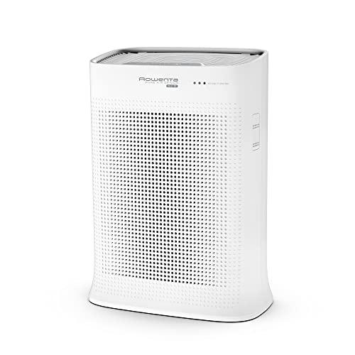 OFERTÓN SUPREMO 78% DESCUENTO Rowenta PU3080 Pure Air Genius Conectado Purificador de aire, hasta el 99.99% de alérgenos y partículas finas, 4 niveles de filtración, hasta 140 m² y cadr de 300 m3/h, Carbón activado, Blanco