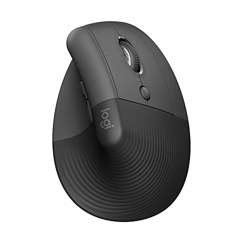 50% DESCUENTO Logitech Lift Ratón Ergonómico Vertical, Inalámbrico, Bluetooth o receptor Logi Bolt USB, clics Silenciosos, 4 botones, compatible con Windows/macOS/iPadOS, portátil, PC Grafito