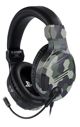 66% DESCUENTO Auriculares Gaming Stereo PS4 Bigben Camuflaje Verde