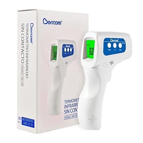 32% DESCUENTO Berrcom Termómetro Digital Termómetro Frente Infrarrojo sin Contacto Termómetro Bebés, Médico Termometros pantalla Retroiluminada de Tres Colores, ℃ y ℉ Conmutable, Temperatura de Lectura Instantánea