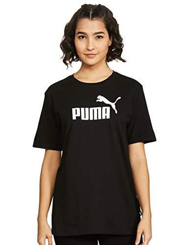 40% DESCUENTO PUMA ESS Logo Boyfriend tee Camiseta, Mujer, Puma Black, L
