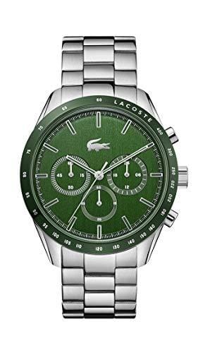 22% DESCUENTO Lacoste Reloj Cronógrafo de Cuarzo para hombre Colleción BOSTON con Correa en Acero Inoxidable o cuero, Green Link