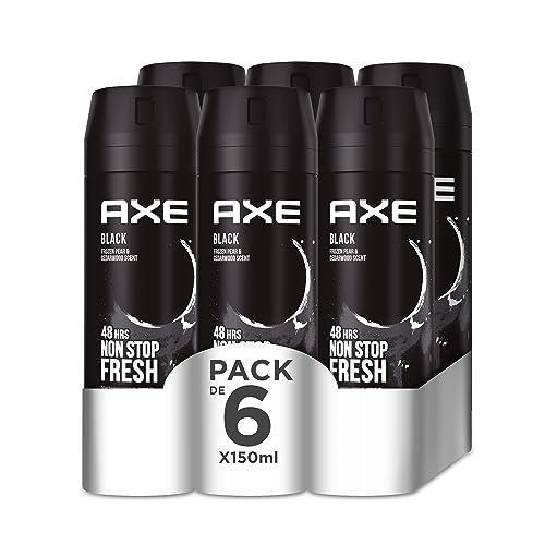 34% DESCUENTO Axe Desodorante Bodyspray Black 150ml, pack de 6 unidades