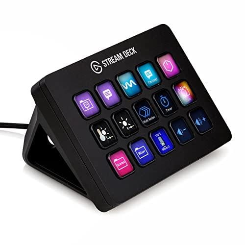 35% DESCUENTO Elgato Stream Deck MK.2 – Controlador de estudio, 15 teclas macro, activa acciones en apps y software como OBS, Twitch, YouTube y otros, funciona en Mac y PC, Color Negro