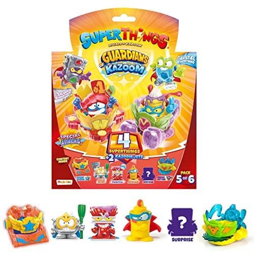 OFERTÓN SUPREMO 75% DESCUENTO SUPERTHINGS Serie Guardians of Kazoom, Pack de 4 Superthings (Incluye 3 Superthings y 1 capitán Plateado) 5/6