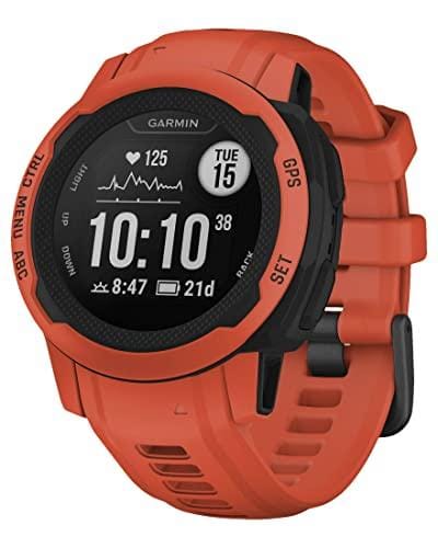 27% DESCUENTO Garmin Instinct 2S, Reloj Inteligente con GPS Resistente al Agua, Funciones Deportivas, Pulsioximetría, Puntuación de Sueño y Notificaciones del Smartphone, Rojo