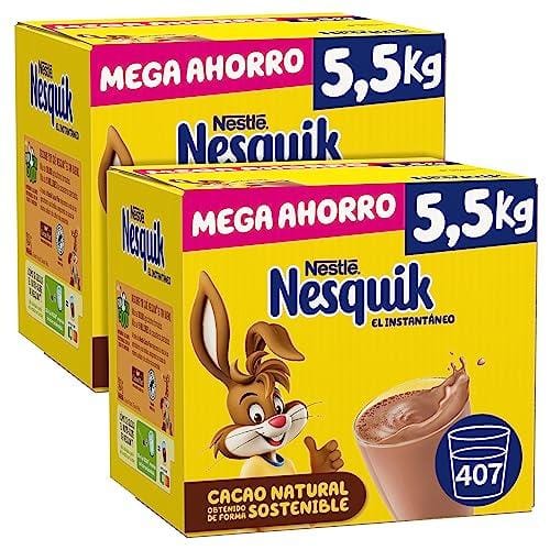 33% DESCUENTO NESTLÉ NESQUIK Instantáneo Cacao Soluble 5.5kg Estuche Juego de 2 unidades