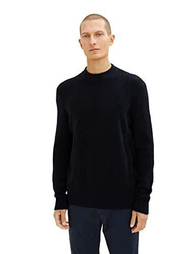 83% DESCUENTO TOM TAILOR Hombre Jersey de punto trenzado 1033661, 10668 Sky Captain Blue, L