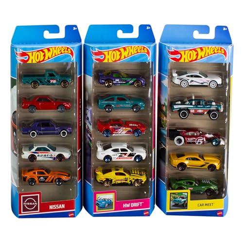30% DESCUENTO Hot Wheels Collector Pack 5 Coches de Juguete de colección, 3 años (Mattel HNM05)