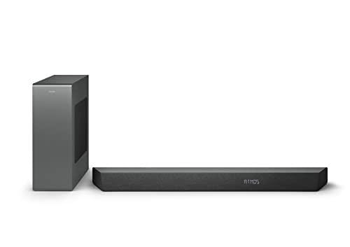 58% DESCUENTO Philips TAB8507/10 Soundbar 3.1 Subwoofer Inalámbrico, Dolby Atmos, Sonido Cinematográfico, HDMI eARC, 600W