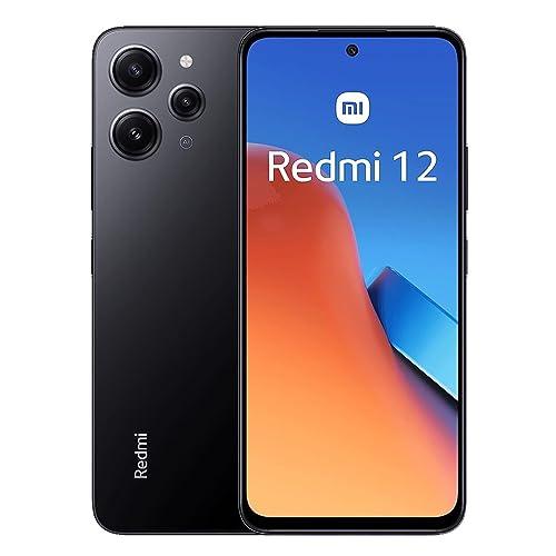 50% DESCUENTO Xiaomi Redmi 12 4G Smartphone de 4+128GB, Pantalla de 6,79″ FHD+ AdaptiveSync 90 Hz, MediaTek G88, Triple cámara de 50MP, NFC, batería de 5000 mAh, Negro (Versión ES)