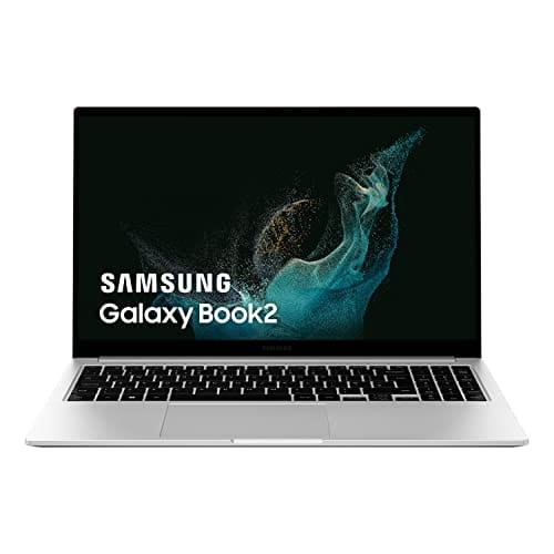 SAMSUNG Galaxy Book2 Ordenador Portátil de 15,6″ Full HD, 8 GB RAM, 521 GB NVMe SSD, Intel Core i5 1235U 12th Gen, Intel Iris Xe, Windows 11 Home, Plata Teclado QWERTY Español