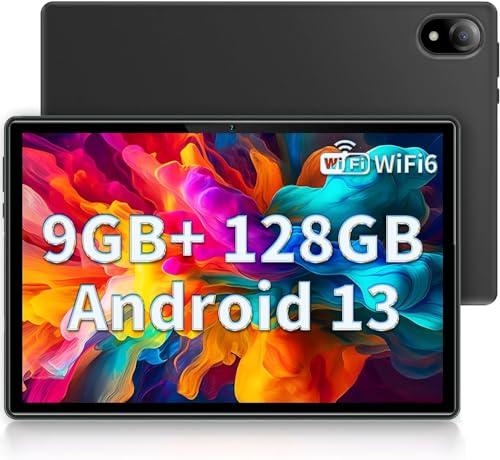 DOOGEE U10 Tablet 10.1 Pulgadas, WiFi 6 Tablet Android 13, 9GB RAM+128GB ROM, 1280 * 800 IPS Tablet PC, TÜV, 5060mAh, Face ID, OTG, Bluetooth 5.0, 8MP+5MP, Gris