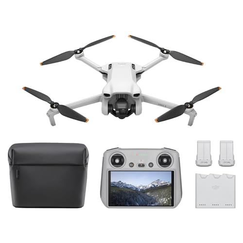 30% DESCUENTO DJI Pack Mini 3 Vuela Más (RC) – Dron Mini con cámara ligero y plegable con vídeo 4K HDR, 38 min de tiempo de vuelo, Grabación vertical y funciones inteligentes, Color Gris, C0