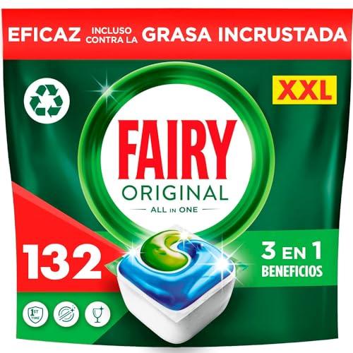 23% DESCUENTO Fairy Original Todo En Uno Cápsulas De Lavavajillas Limón, 132 Cápsulas