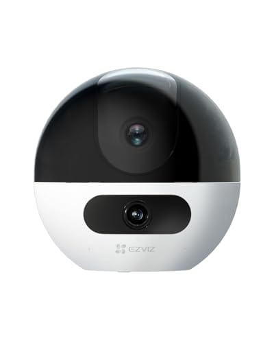 EZVIZ Cámara Vigilancia WiFi Interior con Doble Lente, 4MP Cámara Interior Seguridad 360°, AI Detección de Persona/Mascota, Seguimiento Automático, WiFi 2,4/5 GHz, Llamada Bidireccional 512GB, C7 Dual